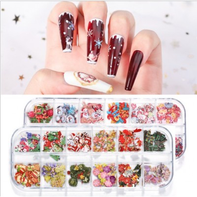 12 Designs Colorful Holographic Glitter Paillette Ultra-thin Butterfly Nail Art Sequins Tips Manicure Decoration